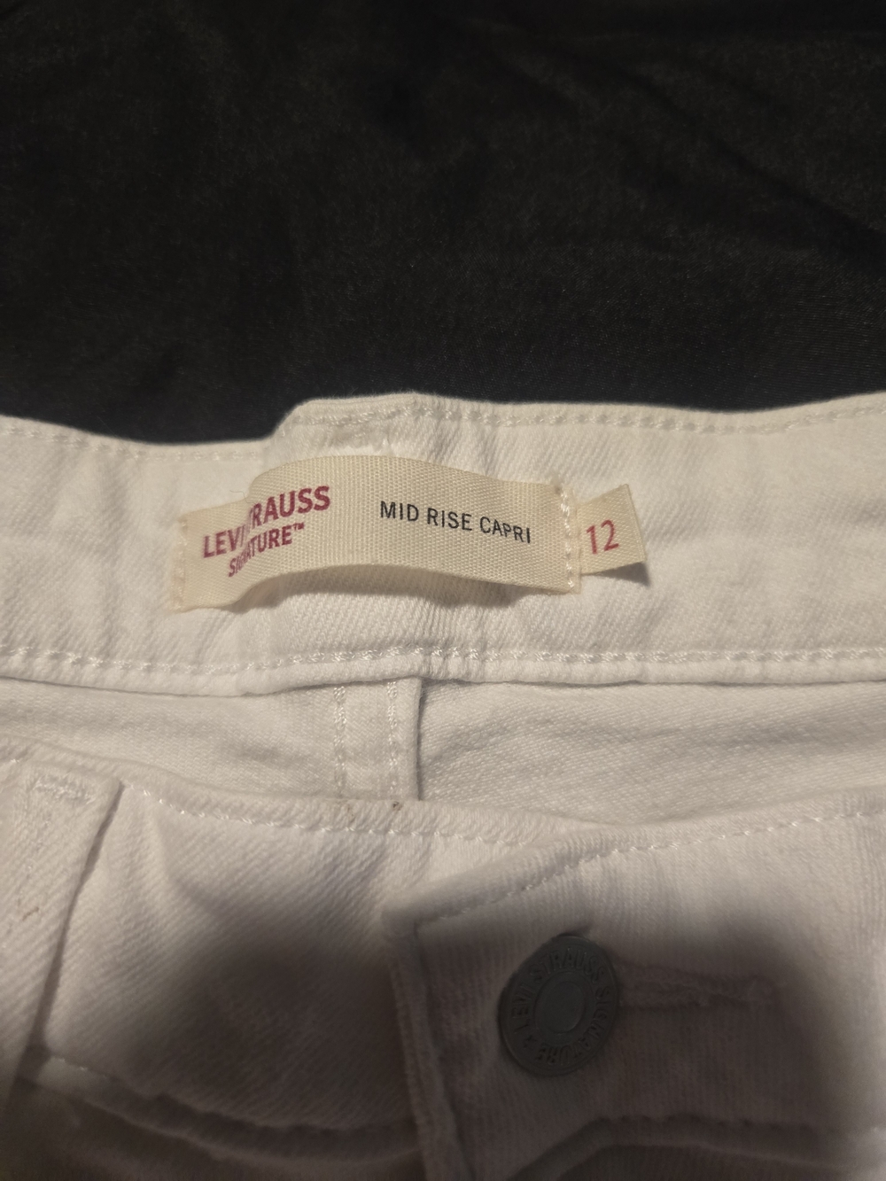 Women's Capri White Jeans